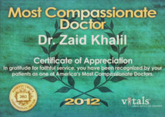 COMPASSIONATE DOCTOR RECOGNITION 2012