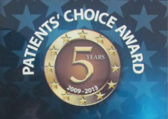 PATIENTS' CHOICE 5TH ANNIVERSARY AWARD